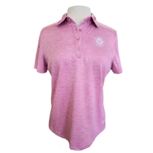 Short Par 4 Pink Heathered Women's Short Sleeve Golf Top w/Logo Size M