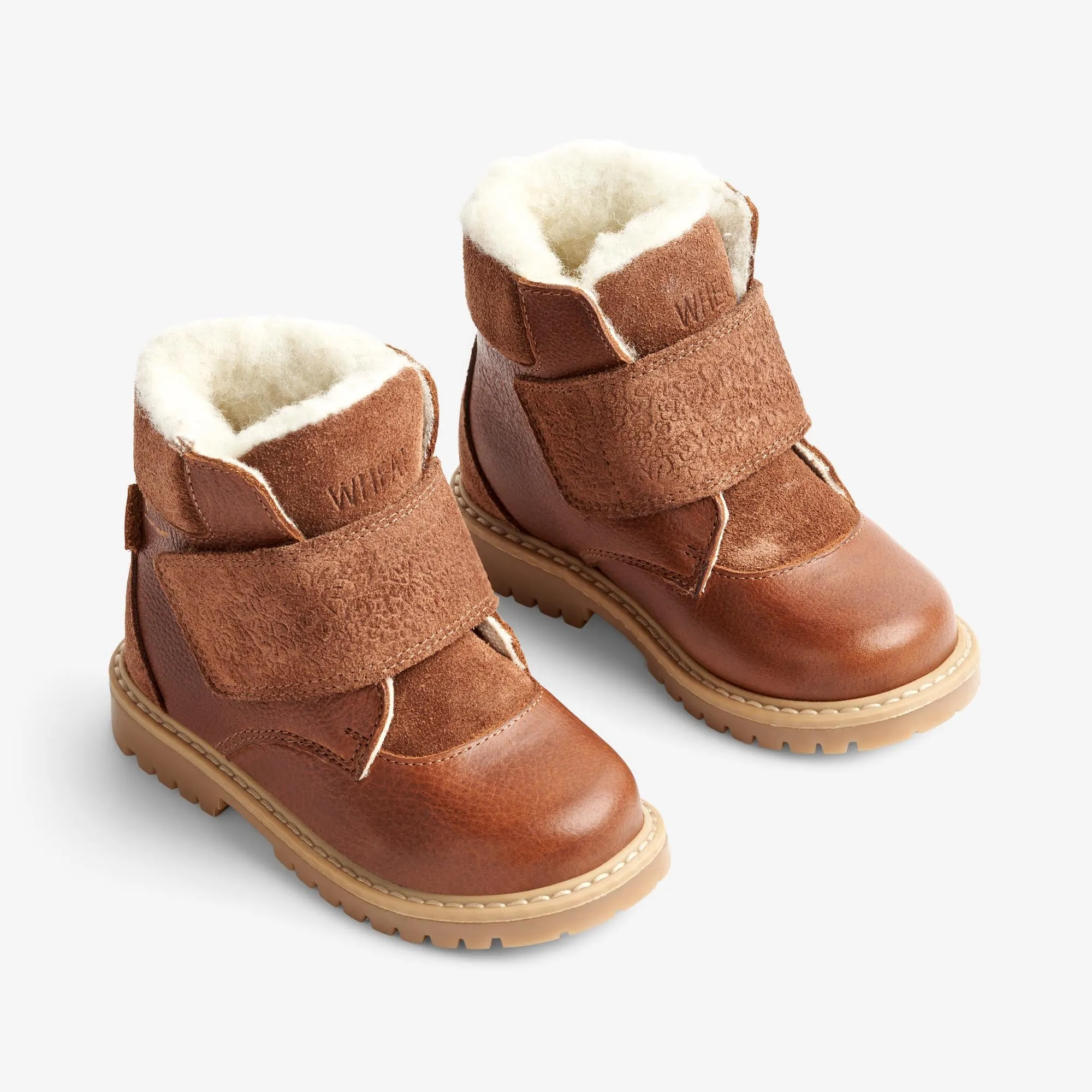 Sigge Print Velcro Boot - cognac Wheat