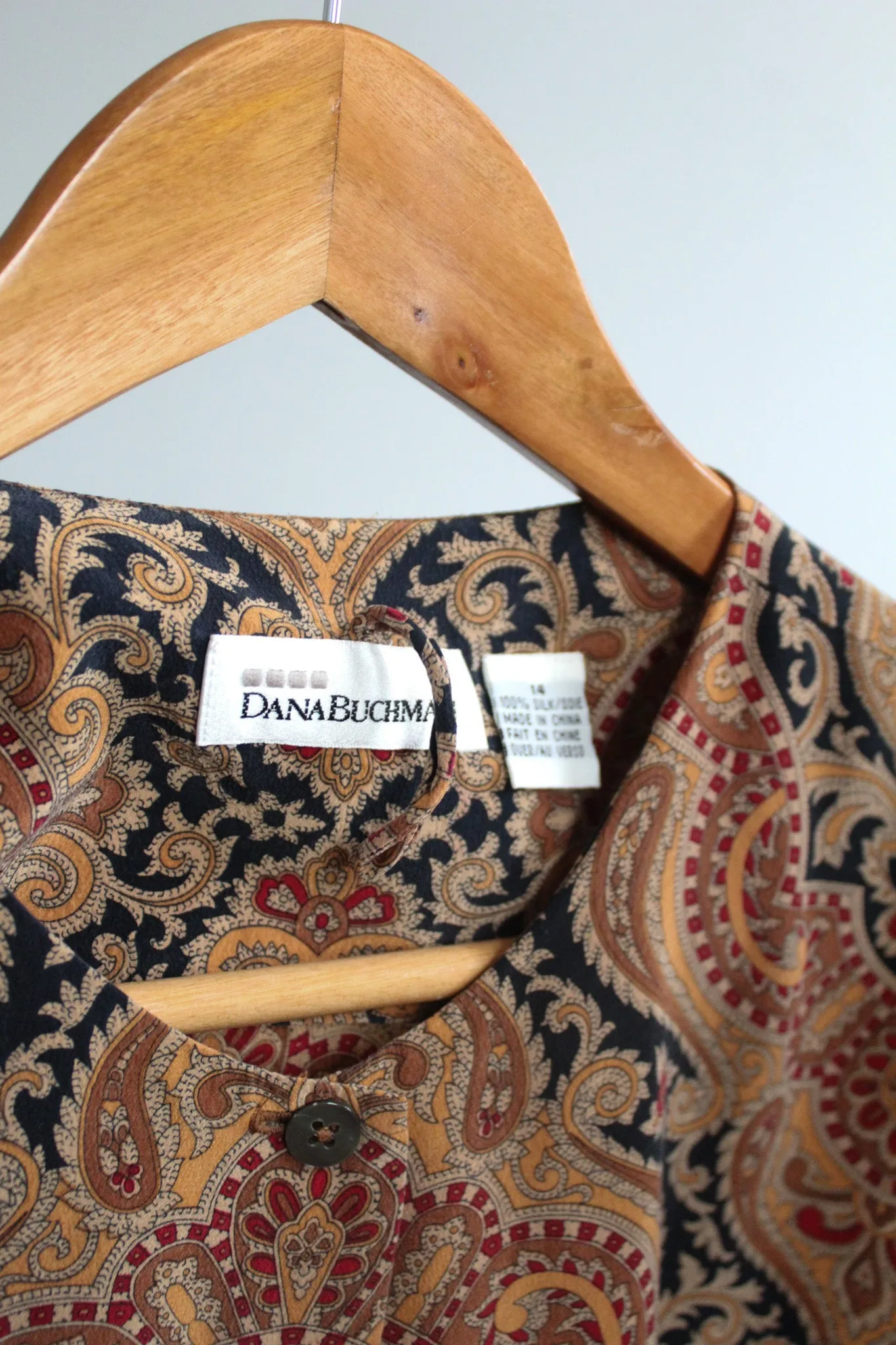 silk paisley blouse 1919 Vintage