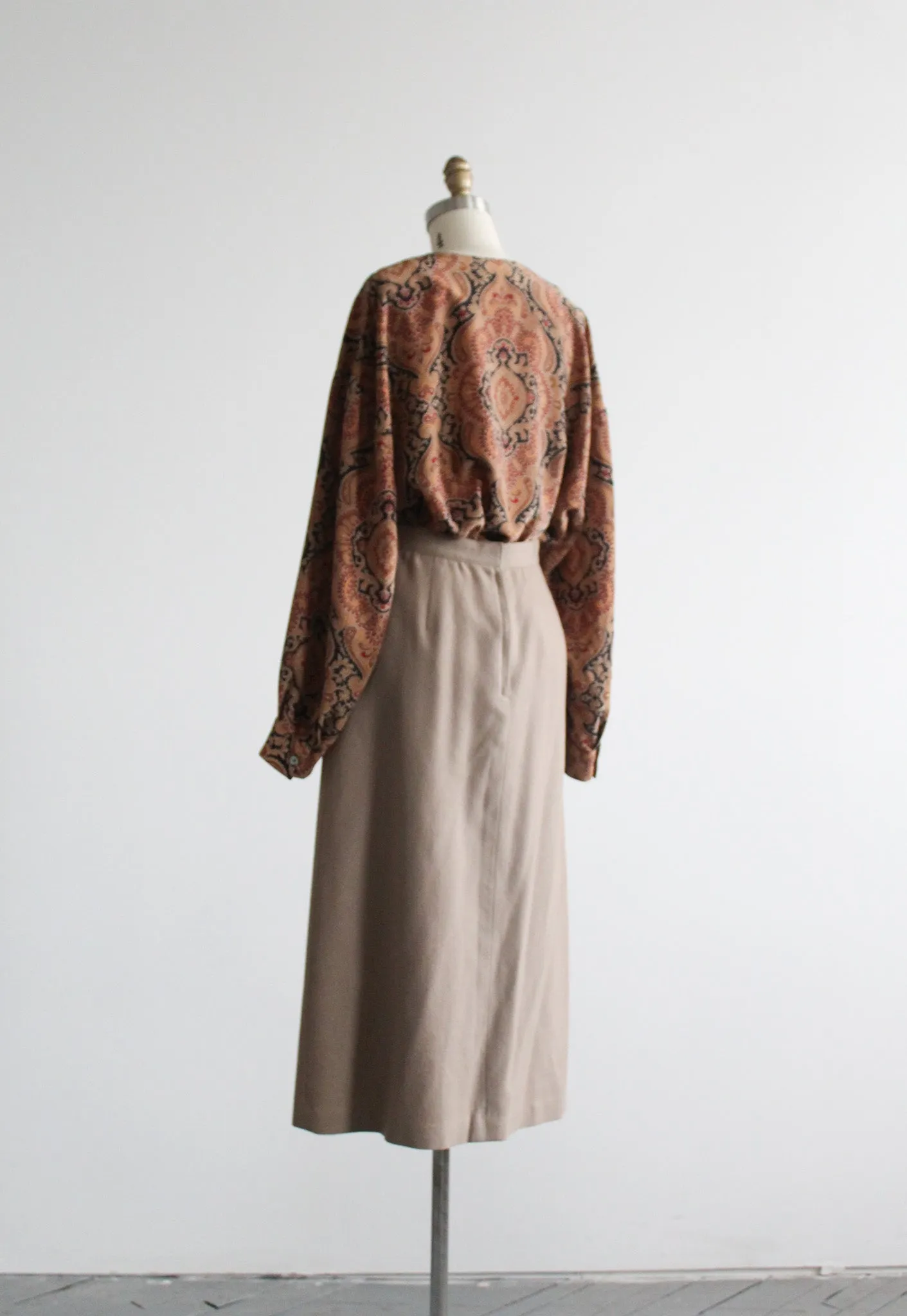 silk paisley blouse 1919 Vintage
