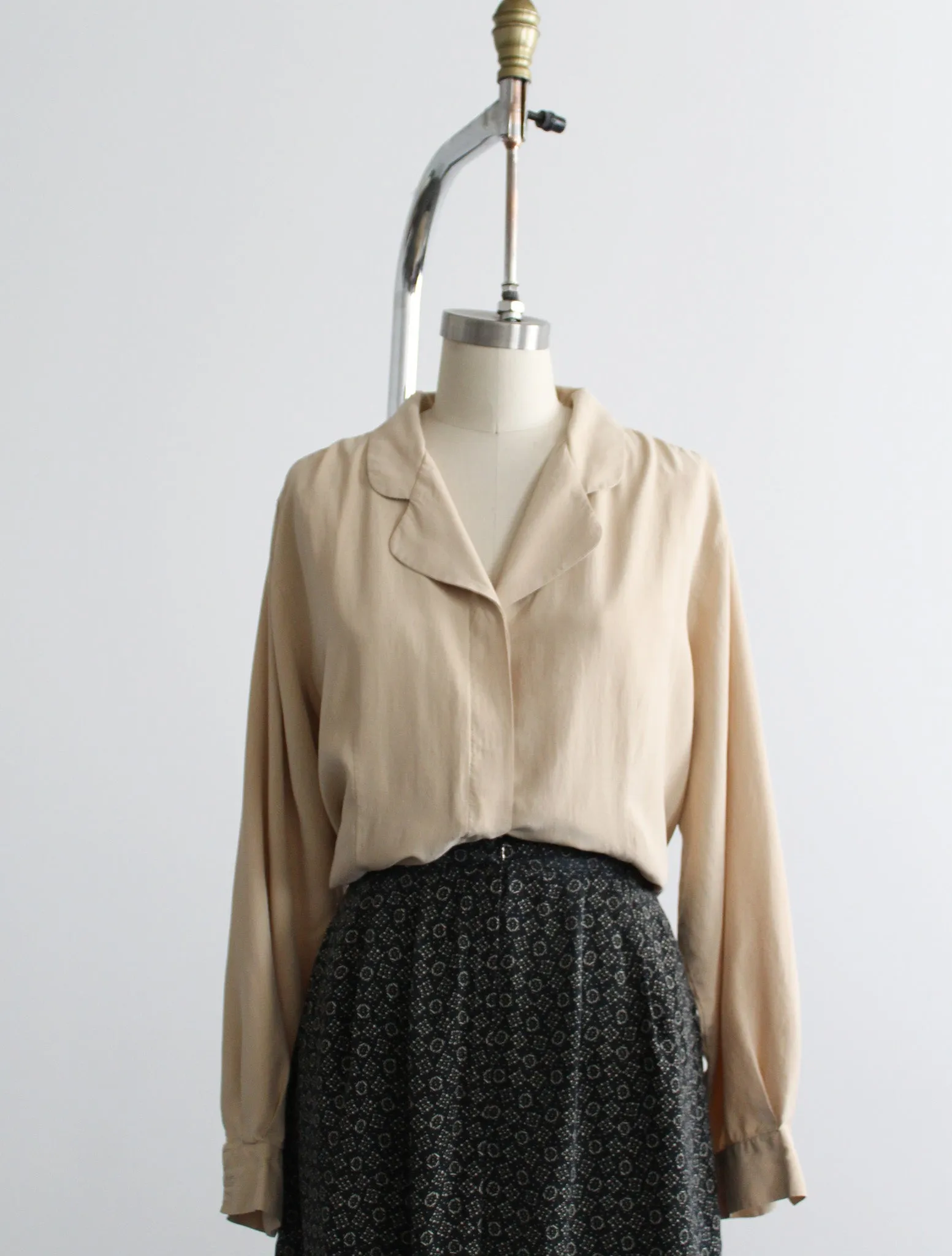 silk poet blouse 1919 Vintage