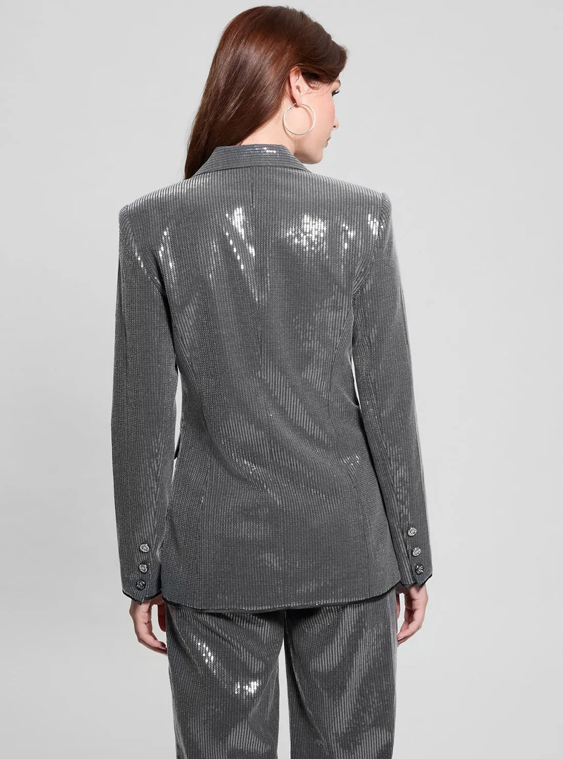 Silver Doris Blazer Guess