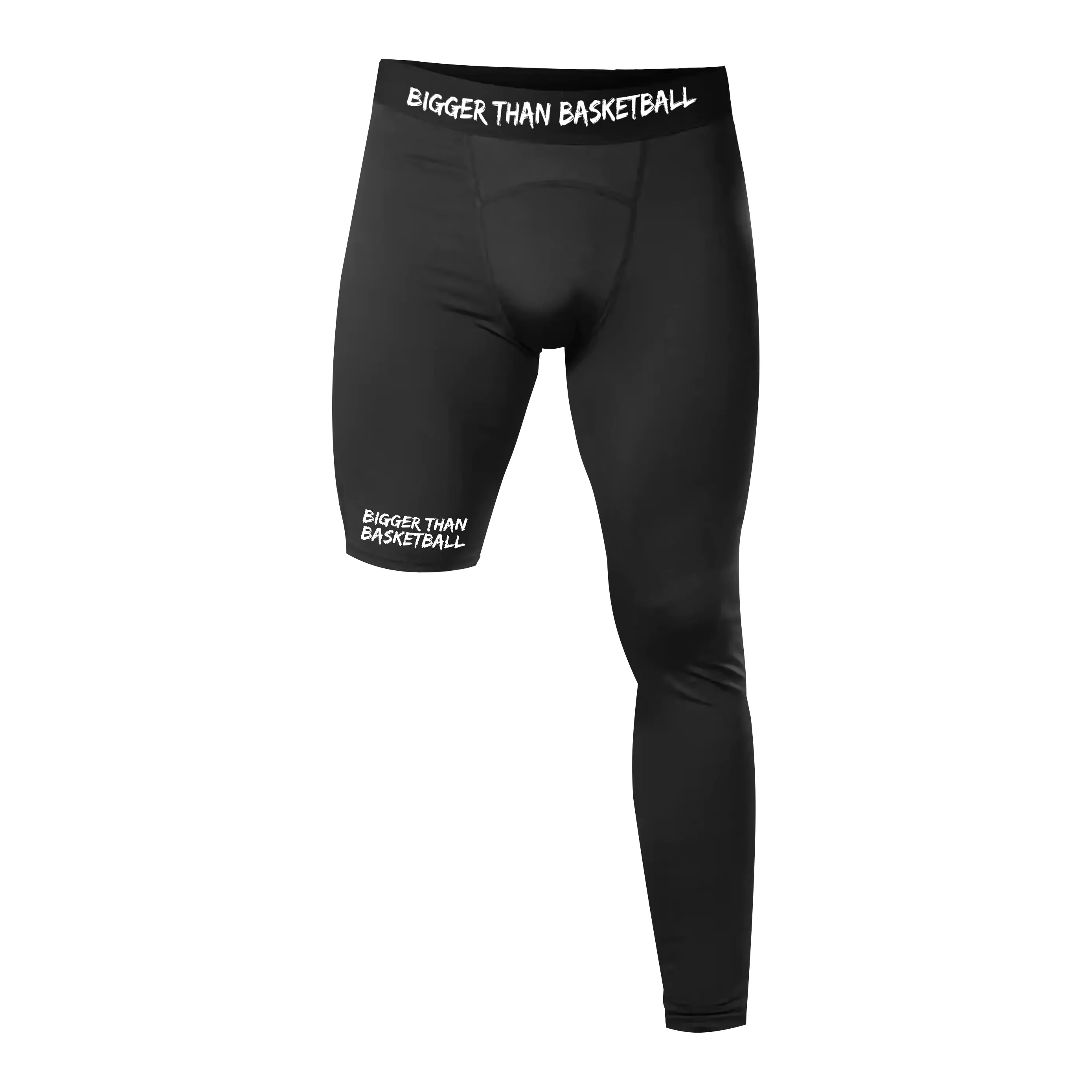 Single-Leg Performance Tights - Left - Black Bigger Than Basketball,
