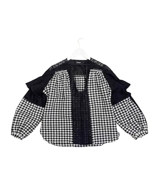 Size 0 (XS/S) |  Rachel Comey Seersucker Blouse Top