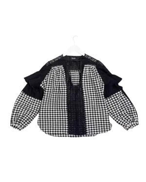 Size 0 (XS/S) |  Rachel Comey Seersucker Blouse Top