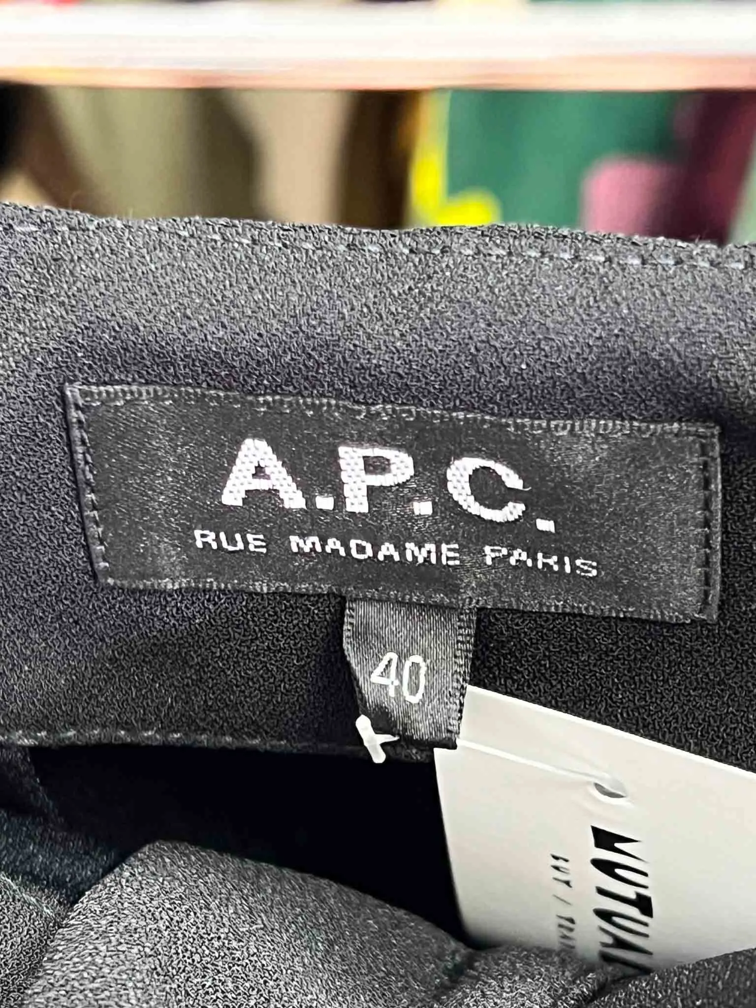 Size 14 | A.P.C. Black Victoria Above Knee Skirt