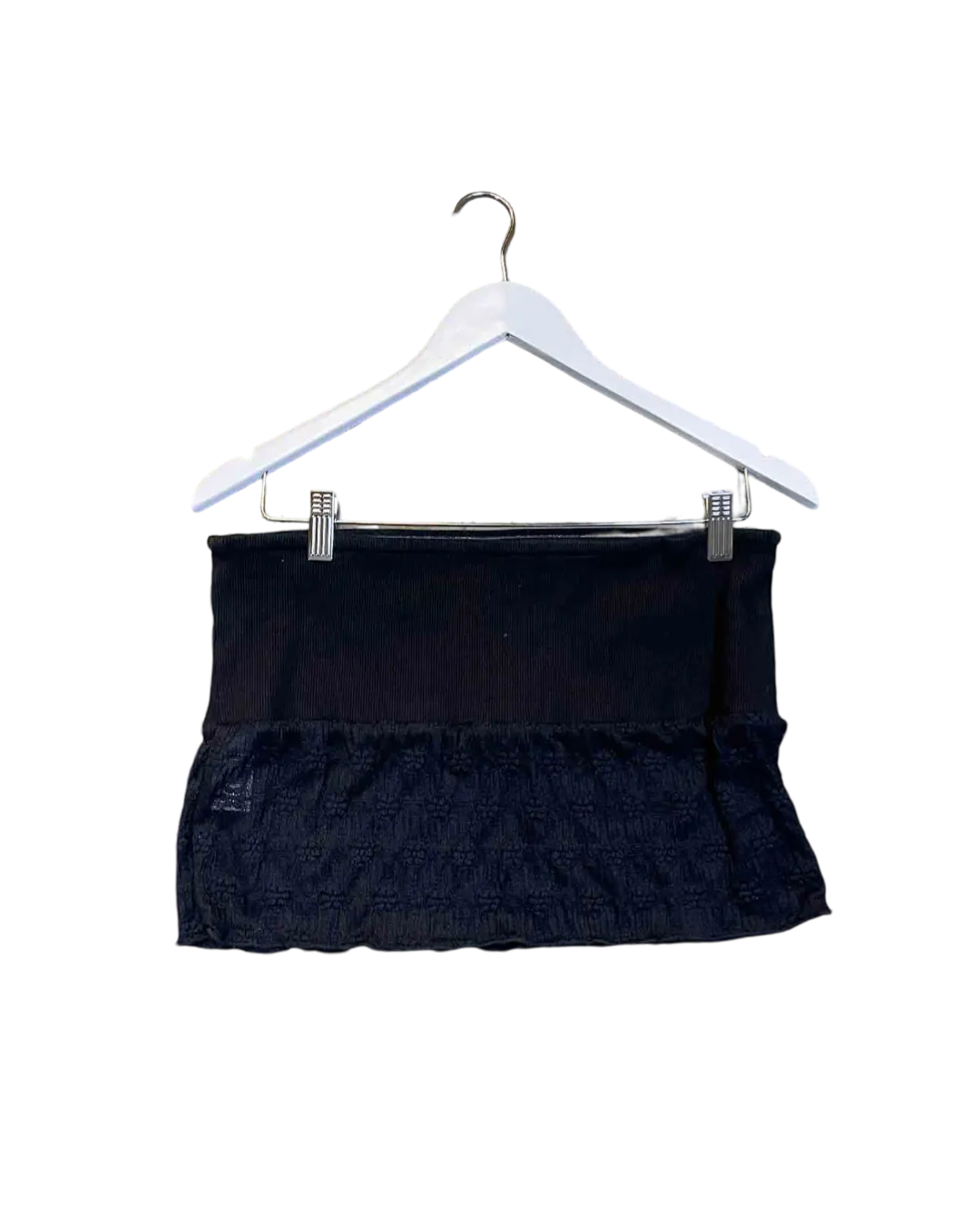 Size 14|  Highrack Black Lace Bandeau Top