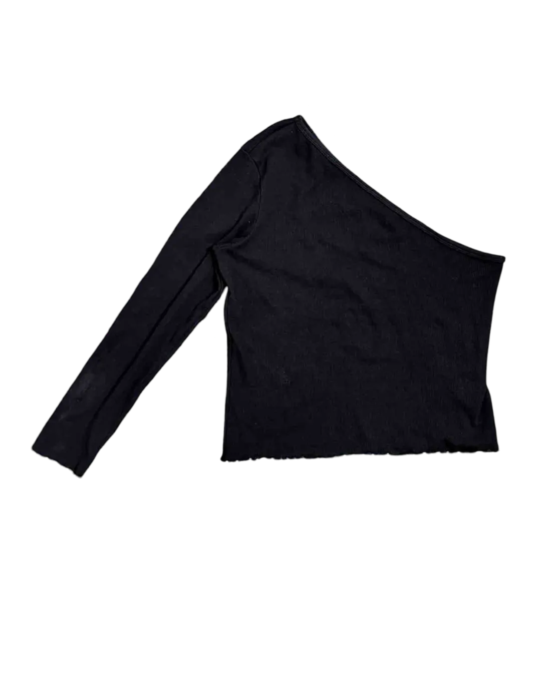 Size 16 | Par Femme Single Shoulder Ribbed Crop Top