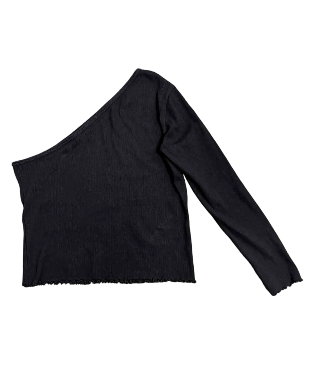Size 16 | Par Femme Single Shoulder Ribbed Crop Top