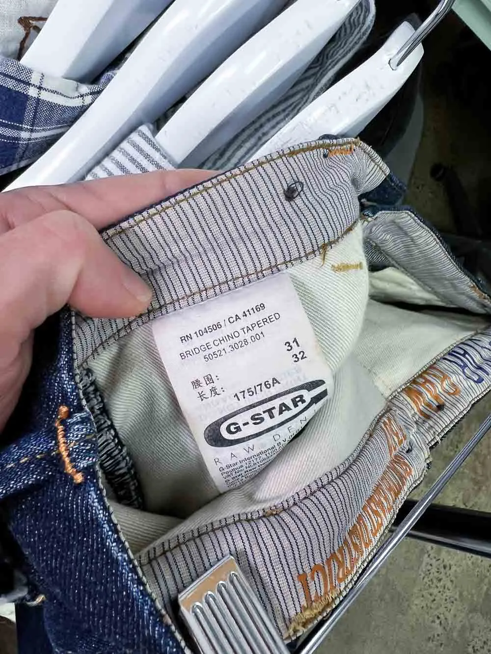 Size 31 | G-Star Raw Indigo Wash Bridge Chino Tapered Jeans