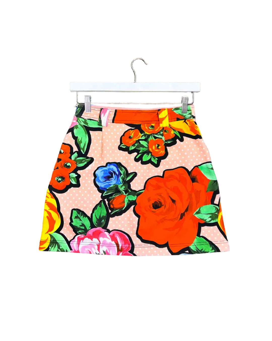 Size 38 (8) | Love Moschino Polka Dot Floral Skirt