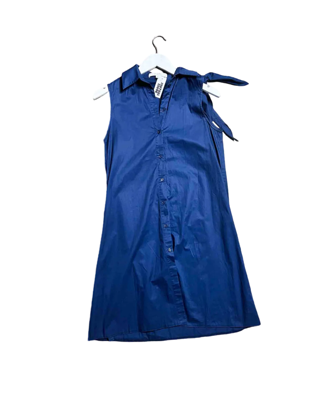Size 8 | On Parks Navy Tie Shoulder Dress