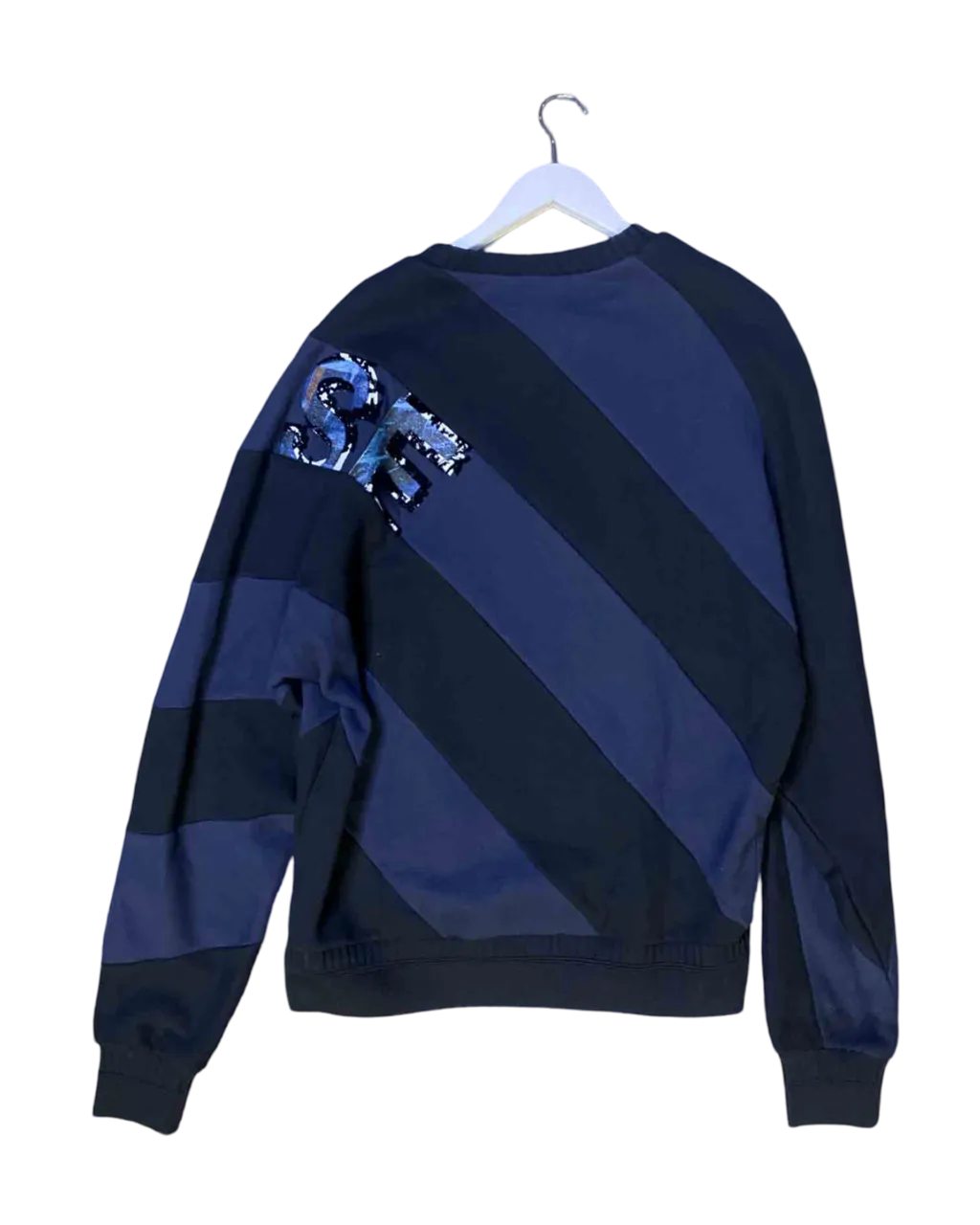 Size L | Juun.J Oversized Striped Sweatshirt