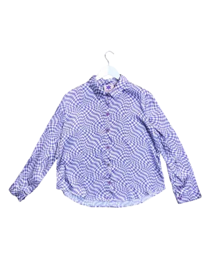 Size M | Lisa Says Gah Wavy Check Shirt