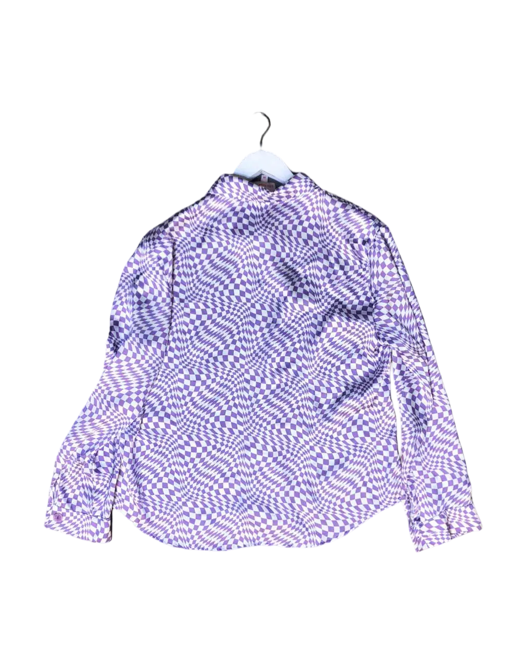 Size M | Lisa Says Gah Wavy Check Shirt