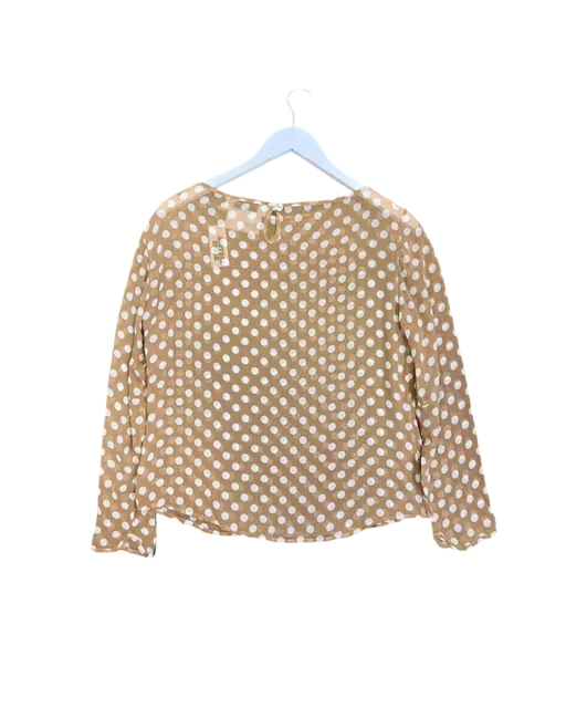 Size S |  Sportmax Sheer Silk Polkadot Top, S