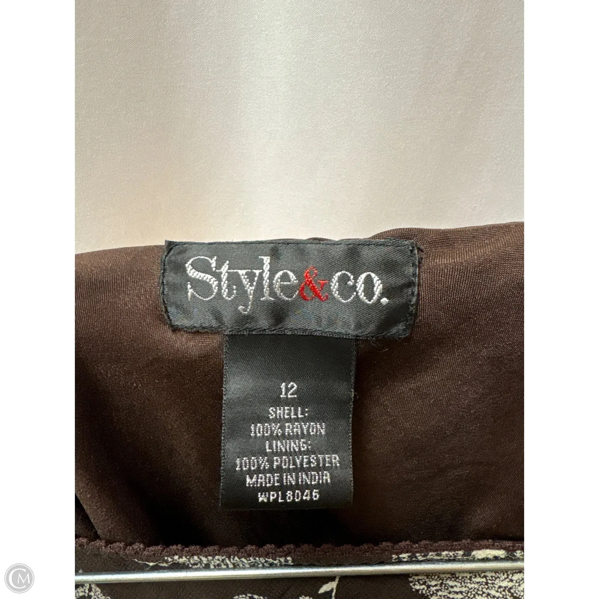 Skirt Maxi By Style And Company In Brown, Size: 12