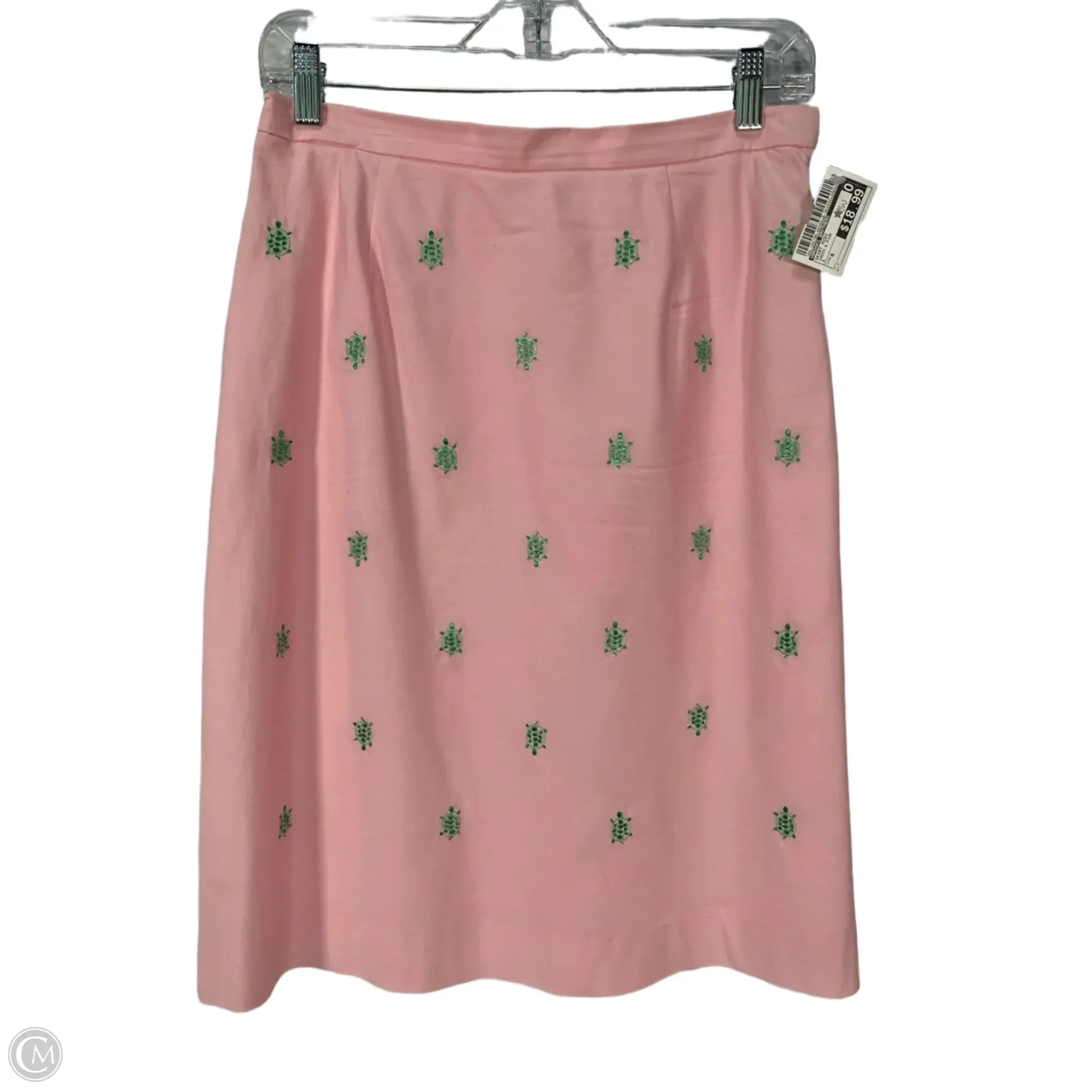 Skirt Midi By Brooks Brothers In Green & Pink, Size: 6