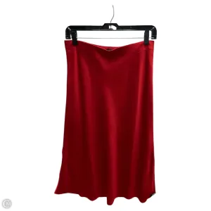 Skirt Midi By J. Crew In Red, Size: S