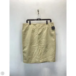 Skirt Midi By Liz Claiborne In Beige, Size: 14