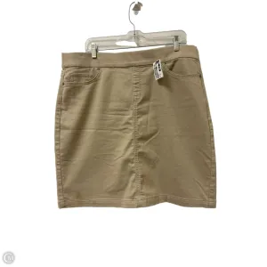 Skirt Midi By Liz Claiborne In Cream, Size: 16