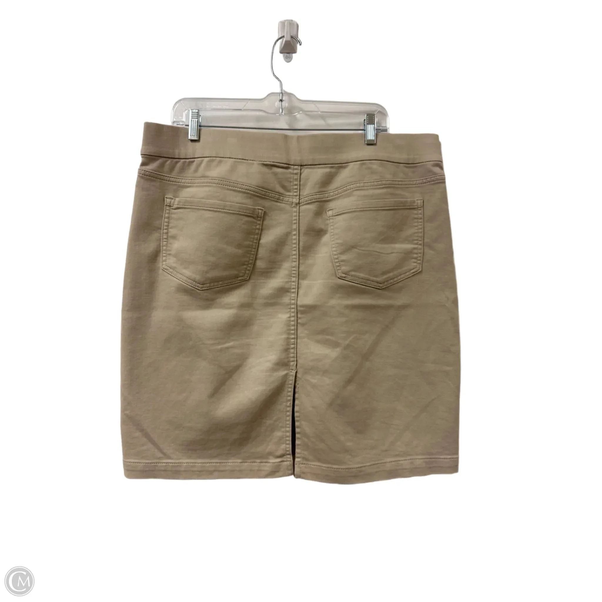 Skirt Midi By Liz Claiborne In Cream, Size: 16