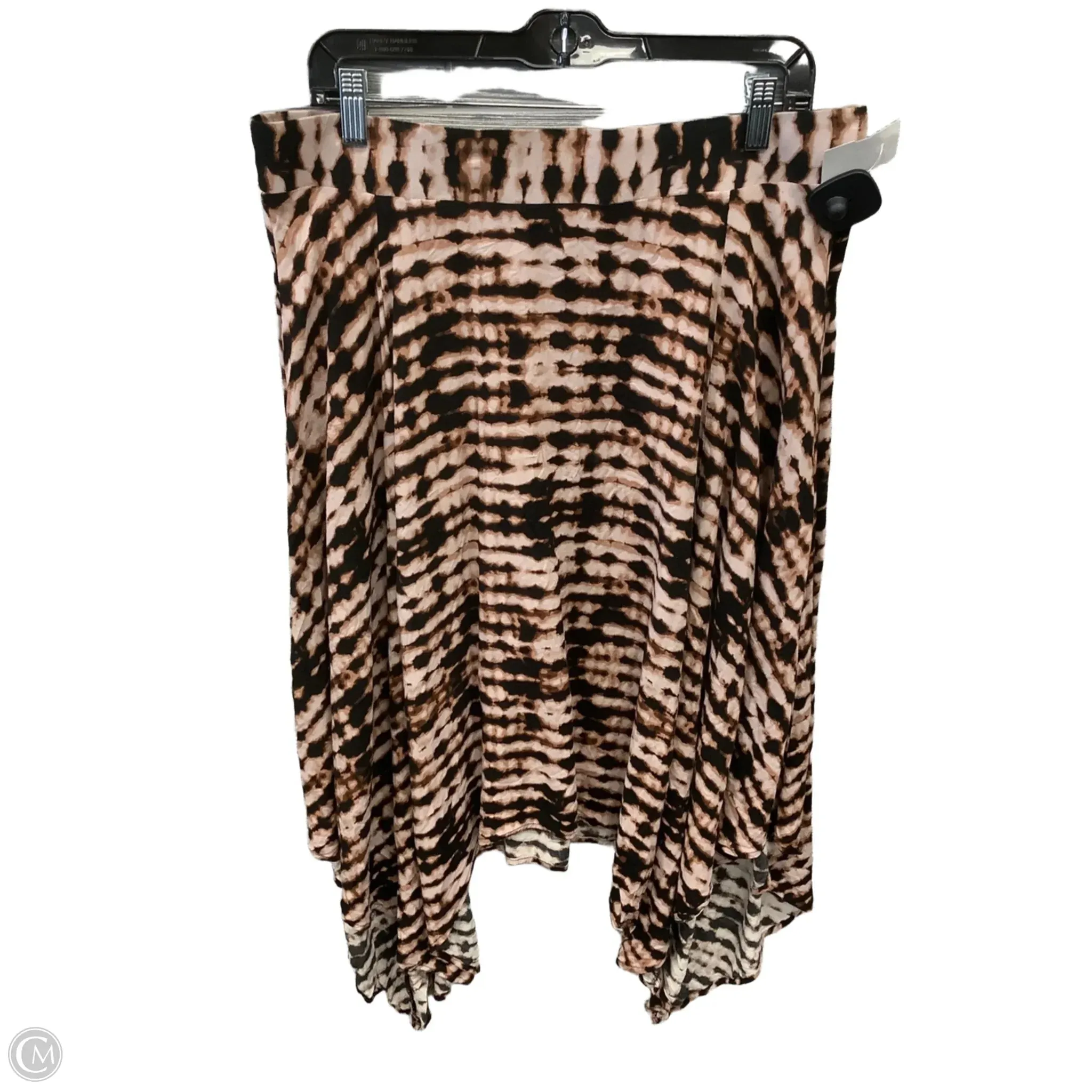 Skirt Midi By Torrid In Striped Pattern, Size: 18