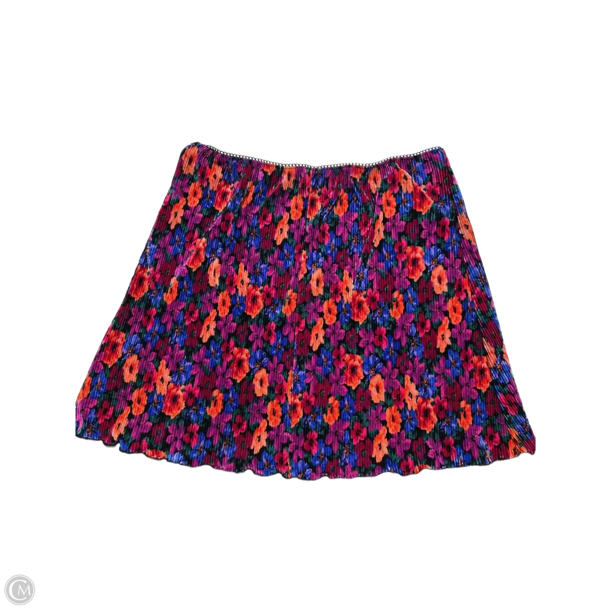 Skirt Mini & Short By Wild Fable In Floral Print, Size: L