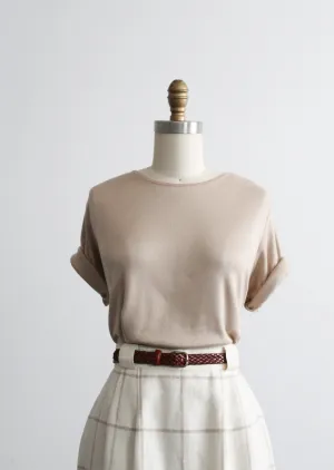 soft ecru tee 1919 Vintage