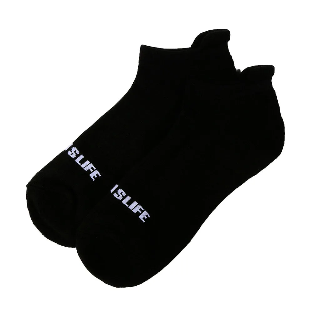 Solid Extra Cushioned Ankle Socks in Black Ballislife