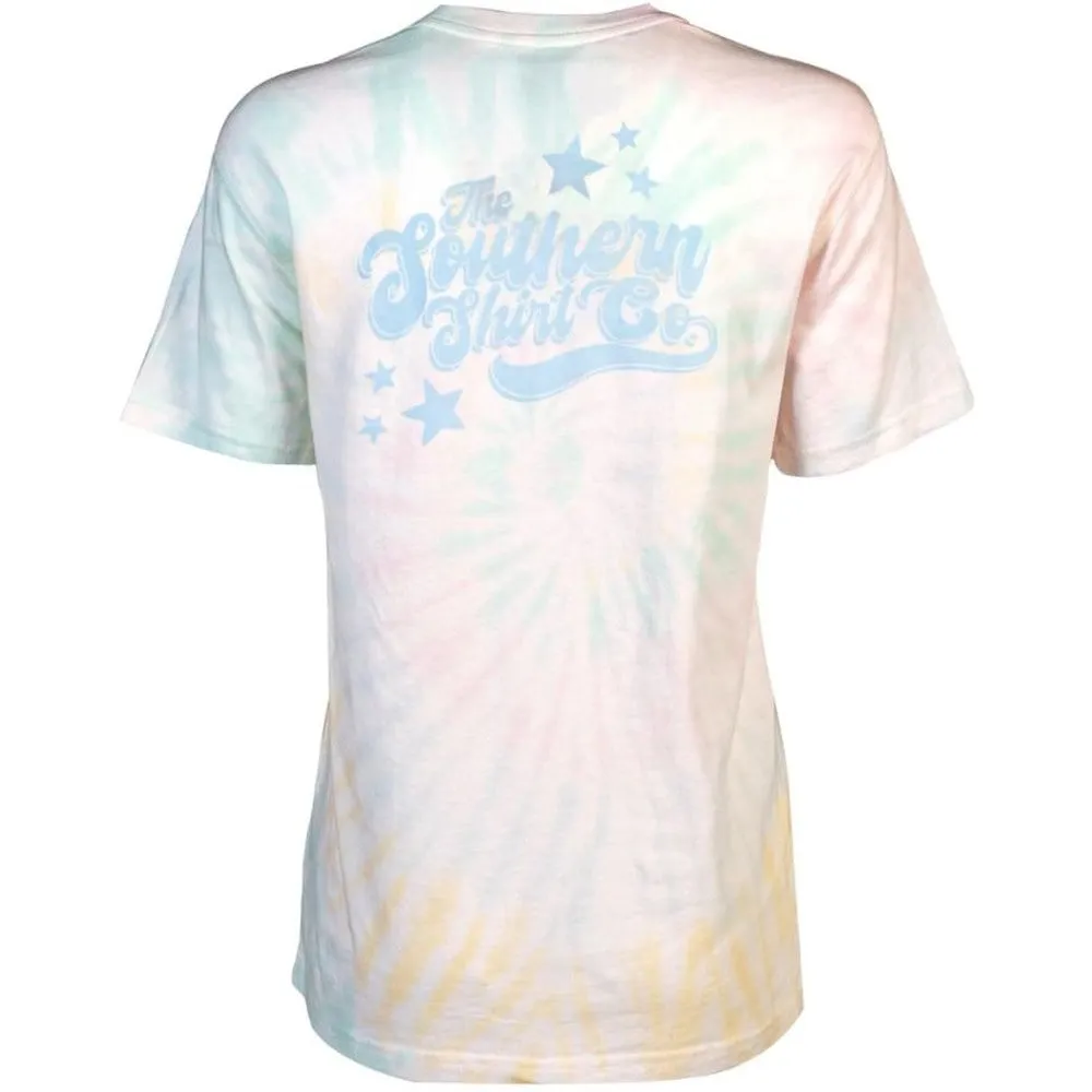 Southern Shirt Women's Feelin' Groovy Tie Dye Short Sleeve Tee
