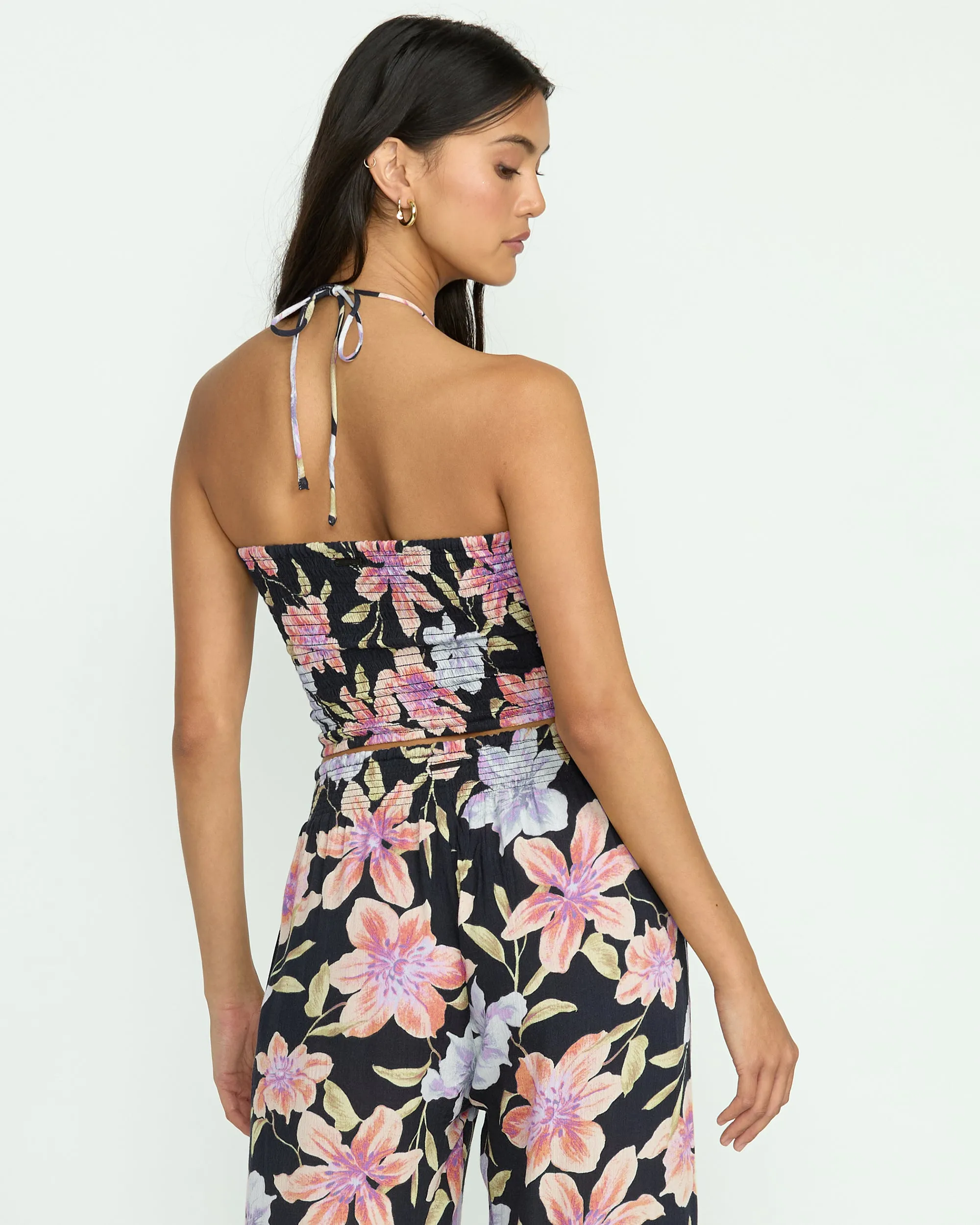 Summer Sunshine Crop Top - Black Multi Billabong
