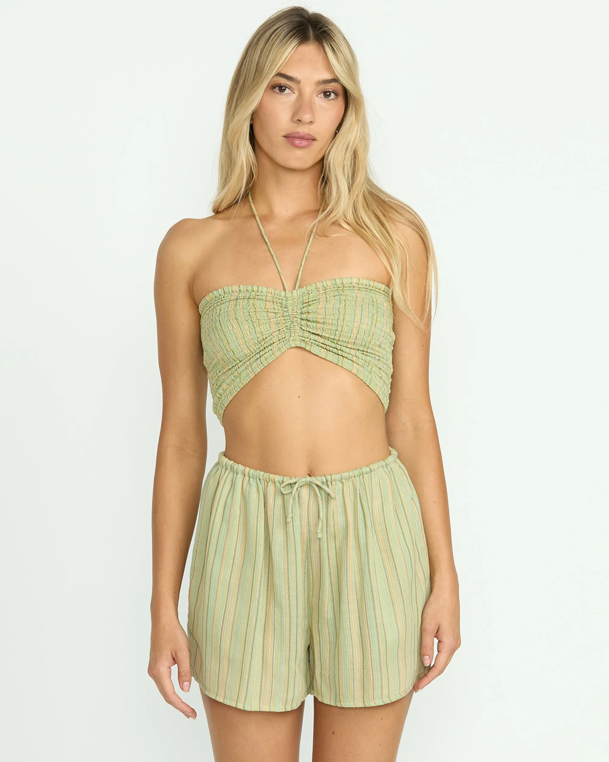 Summer Sunshine Crop Top - Pistachio Billabong
