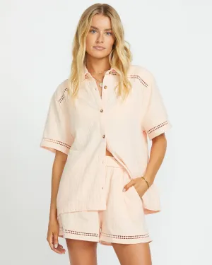 Summers End Short Sleeve Shirt - Soft Peach Billabong