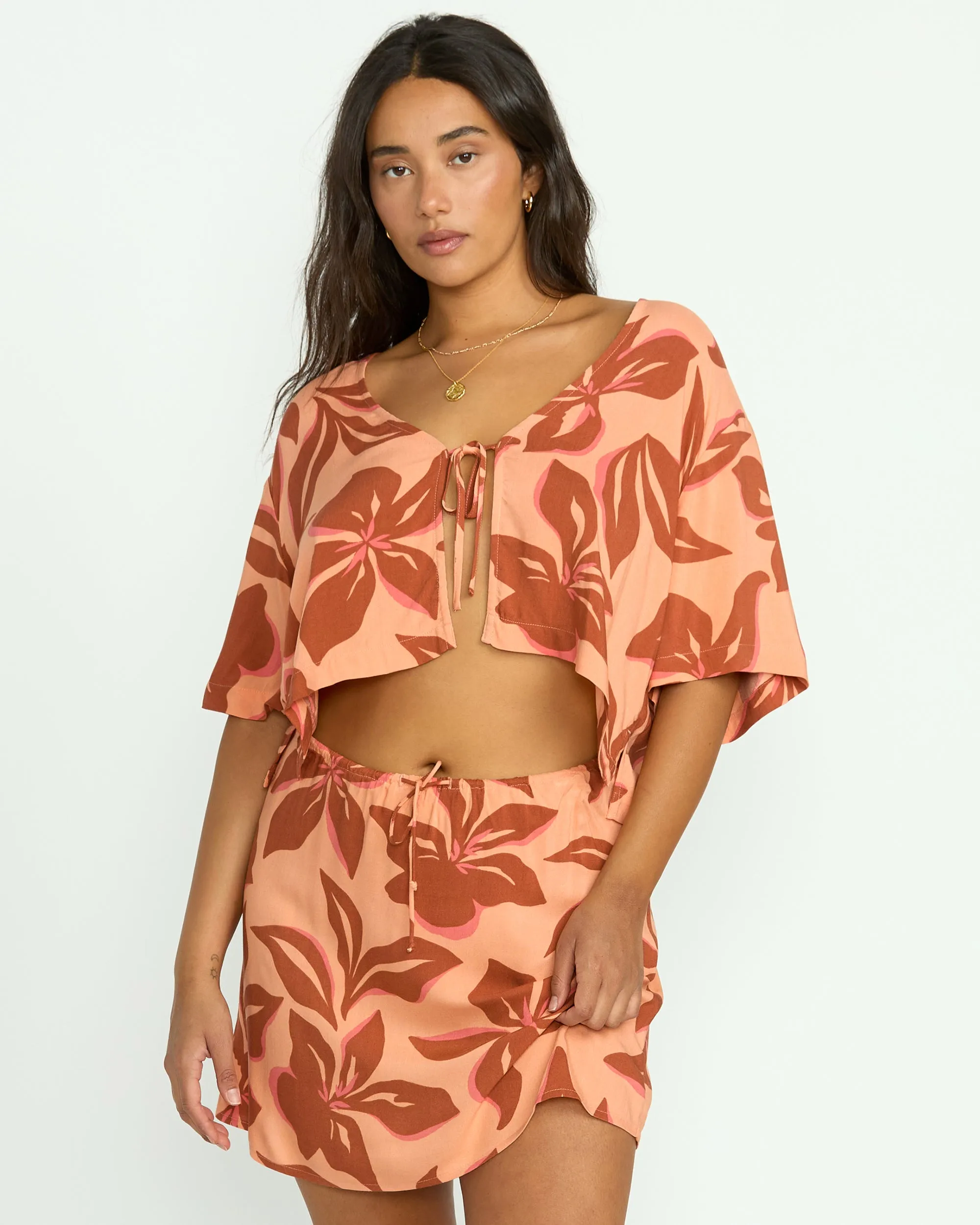 Sunflower Top - Apricot Billabong