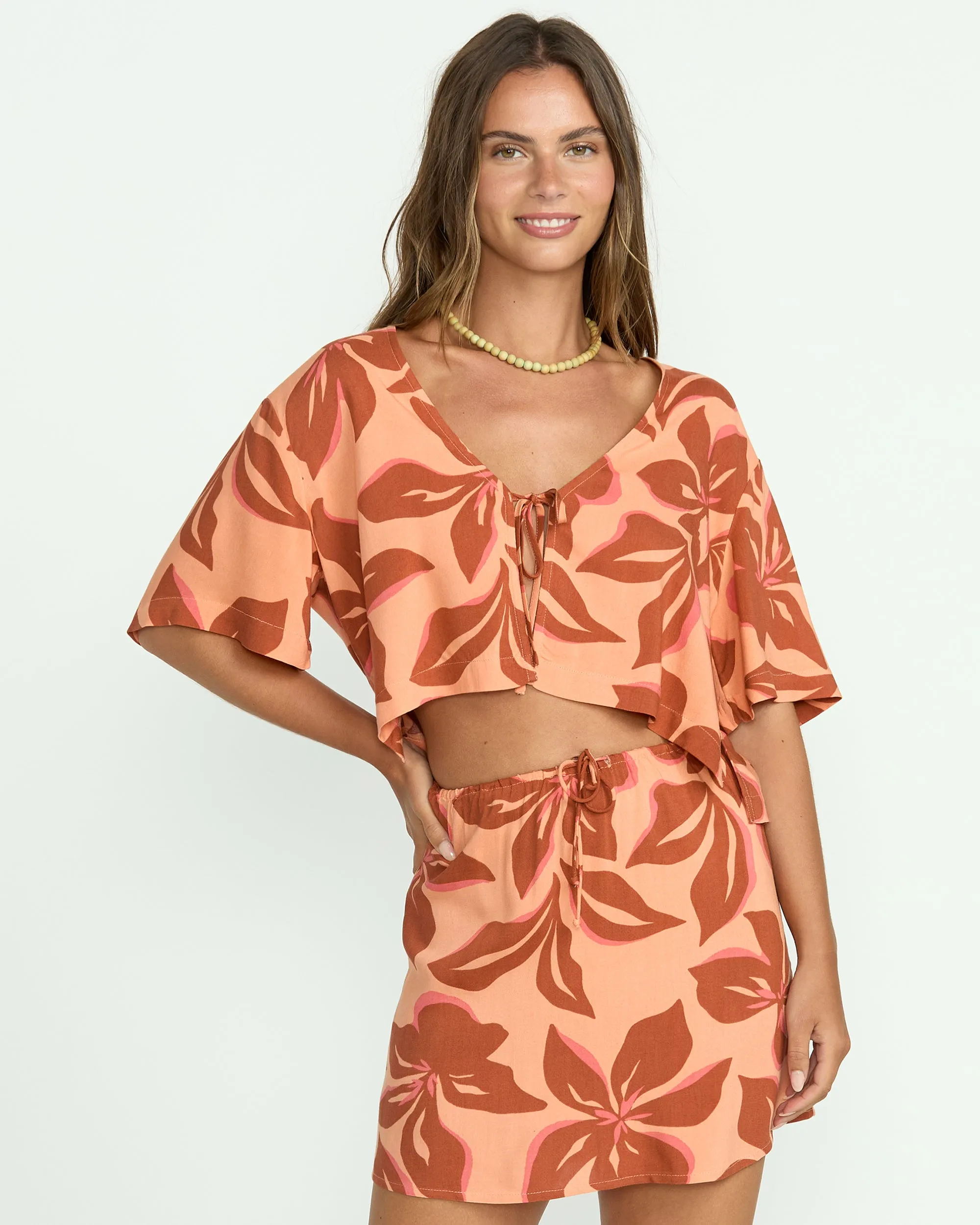 Sunflower Top - Apricot Billabong