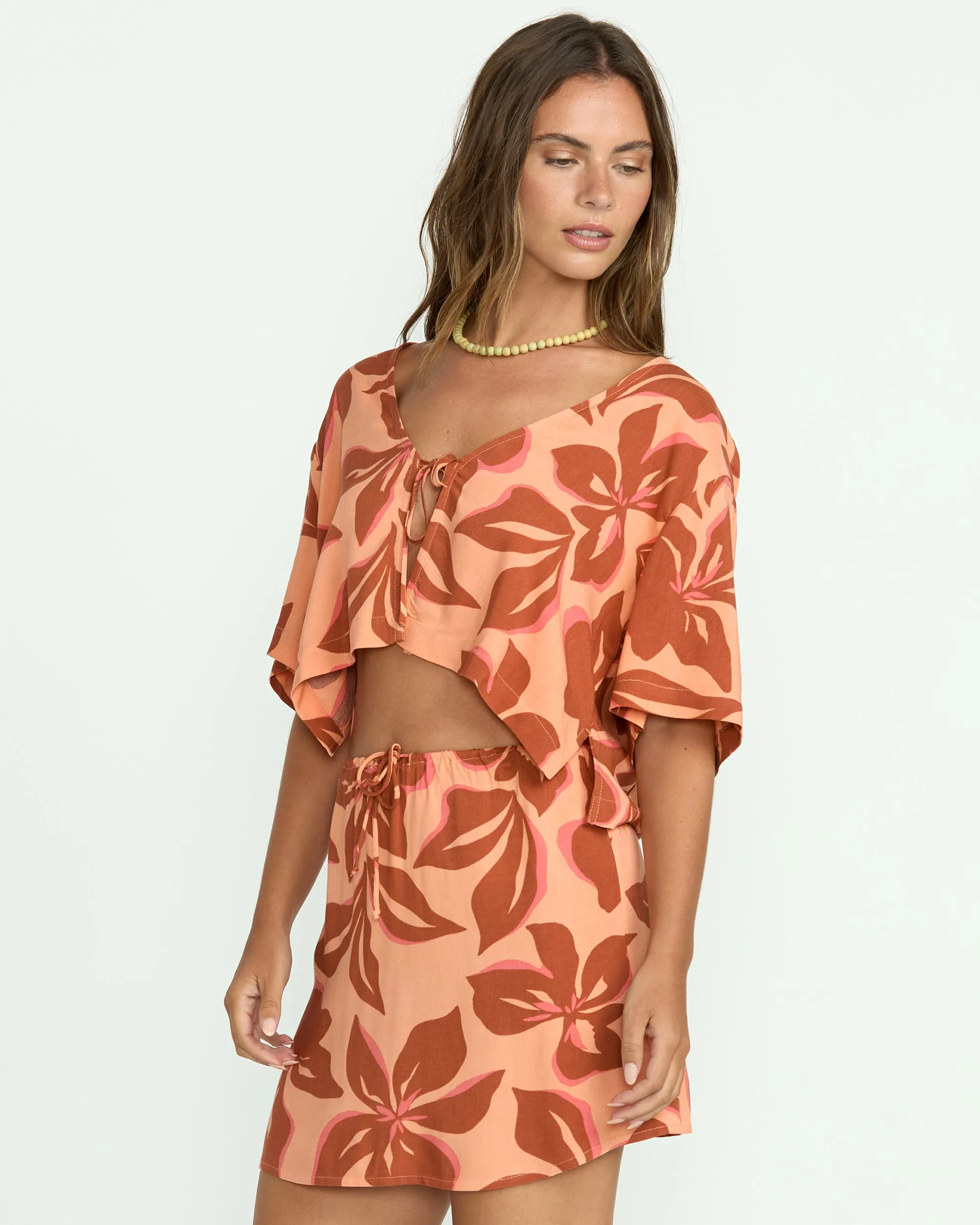Sunflower Top - Apricot Billabong