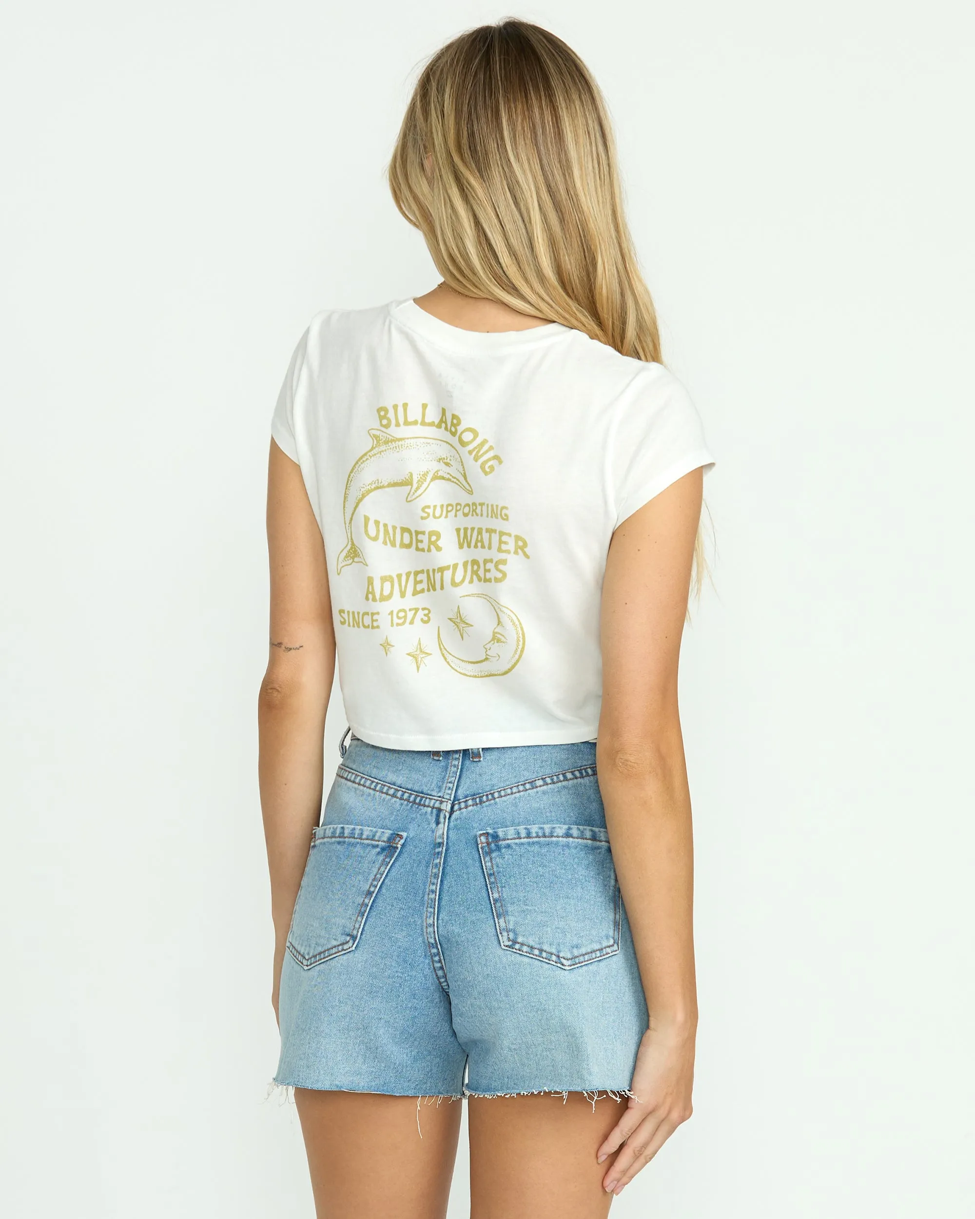 Sunshine Surf Babes Tee - Salt Crystal Billabong