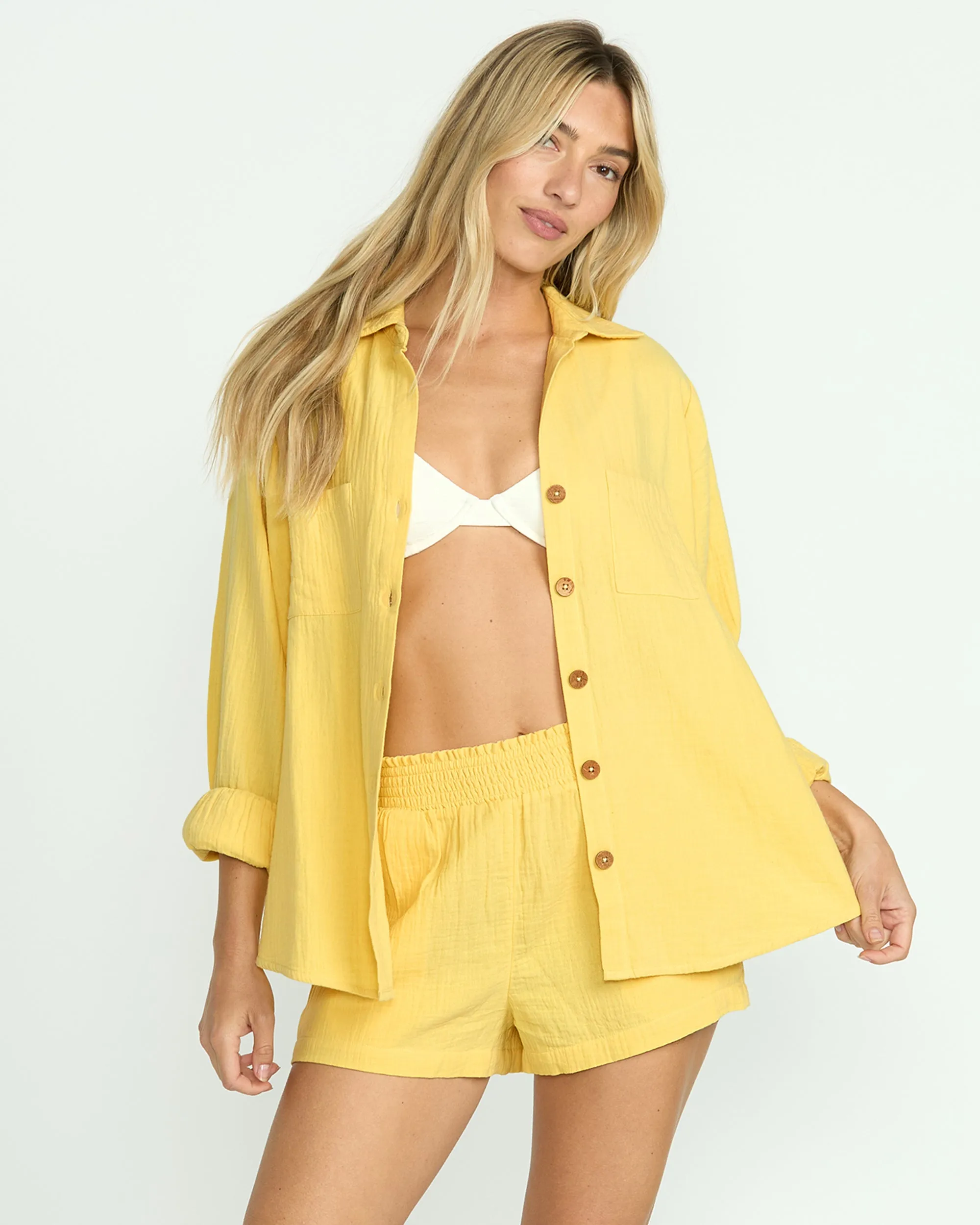 Sweet Swell Long Sleeve Shirt - Fresh Squeezed Billabong