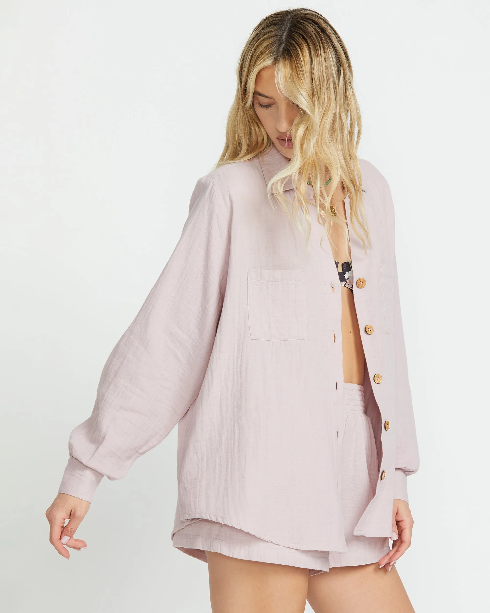 Sweet Swell Long Sleeve Shirt - Haze Billabong