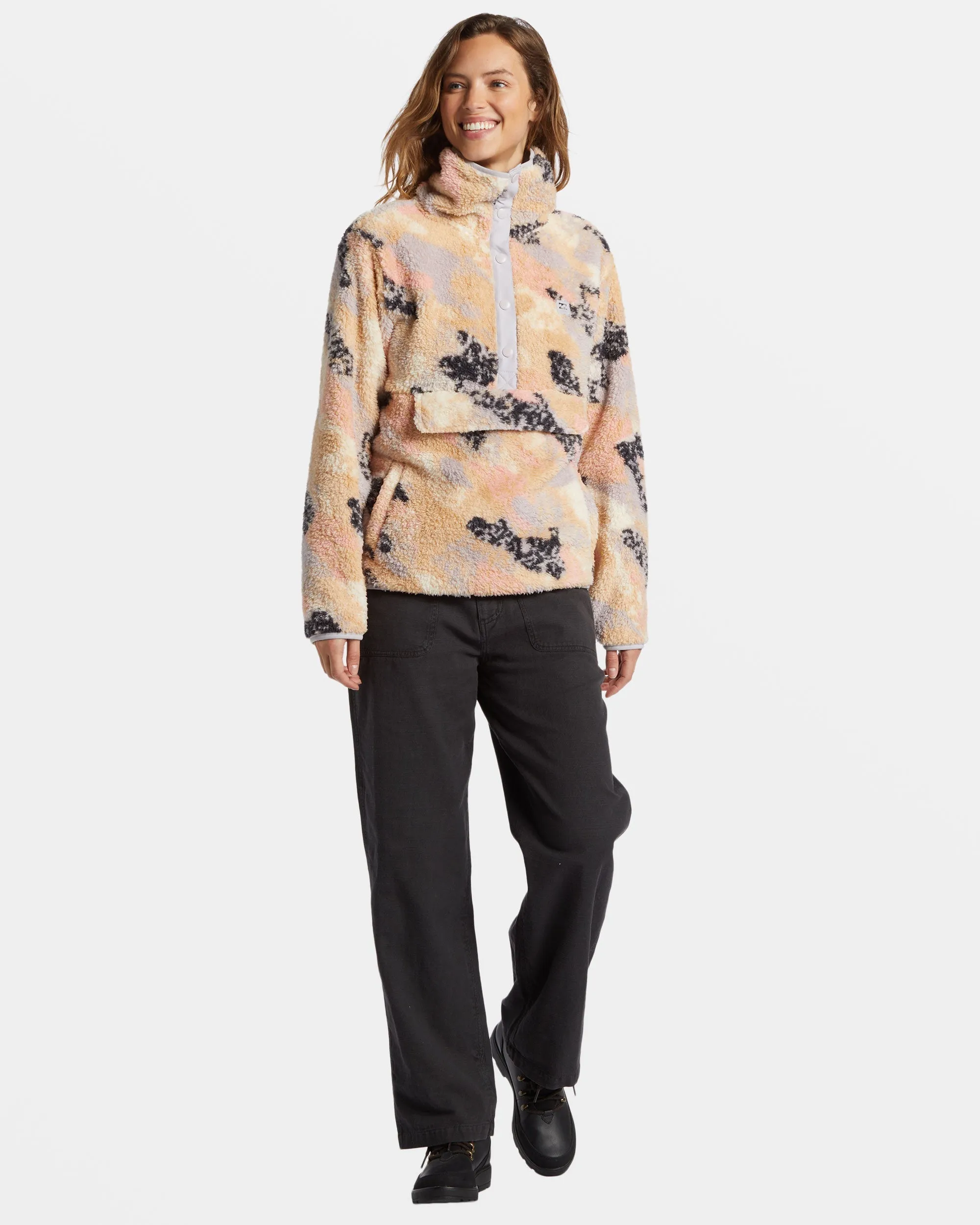 Switchback Mock Neck Fleece - Summer Rain Billabong
