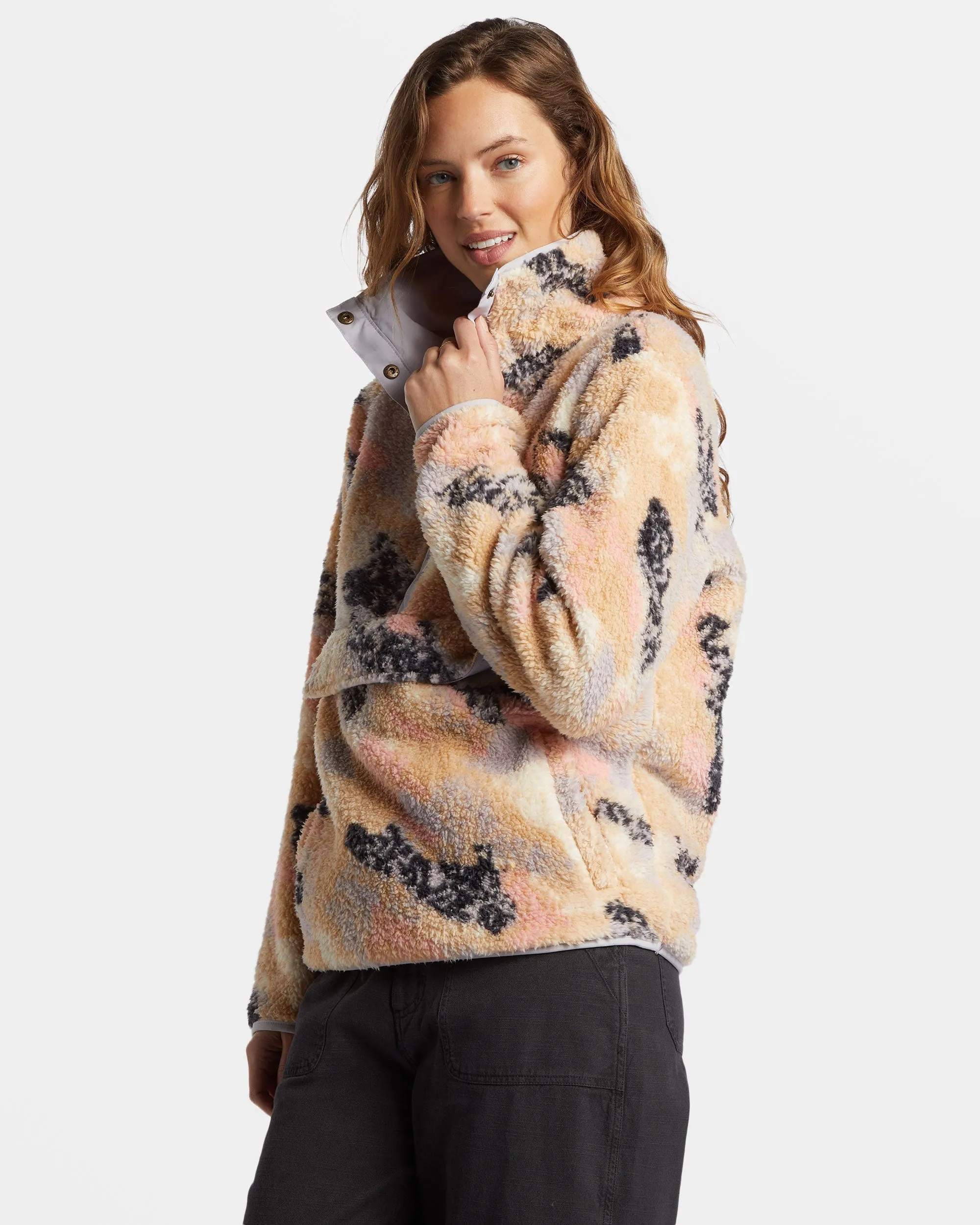 Switchback Mock Neck Fleece - Summer Rain Billabong