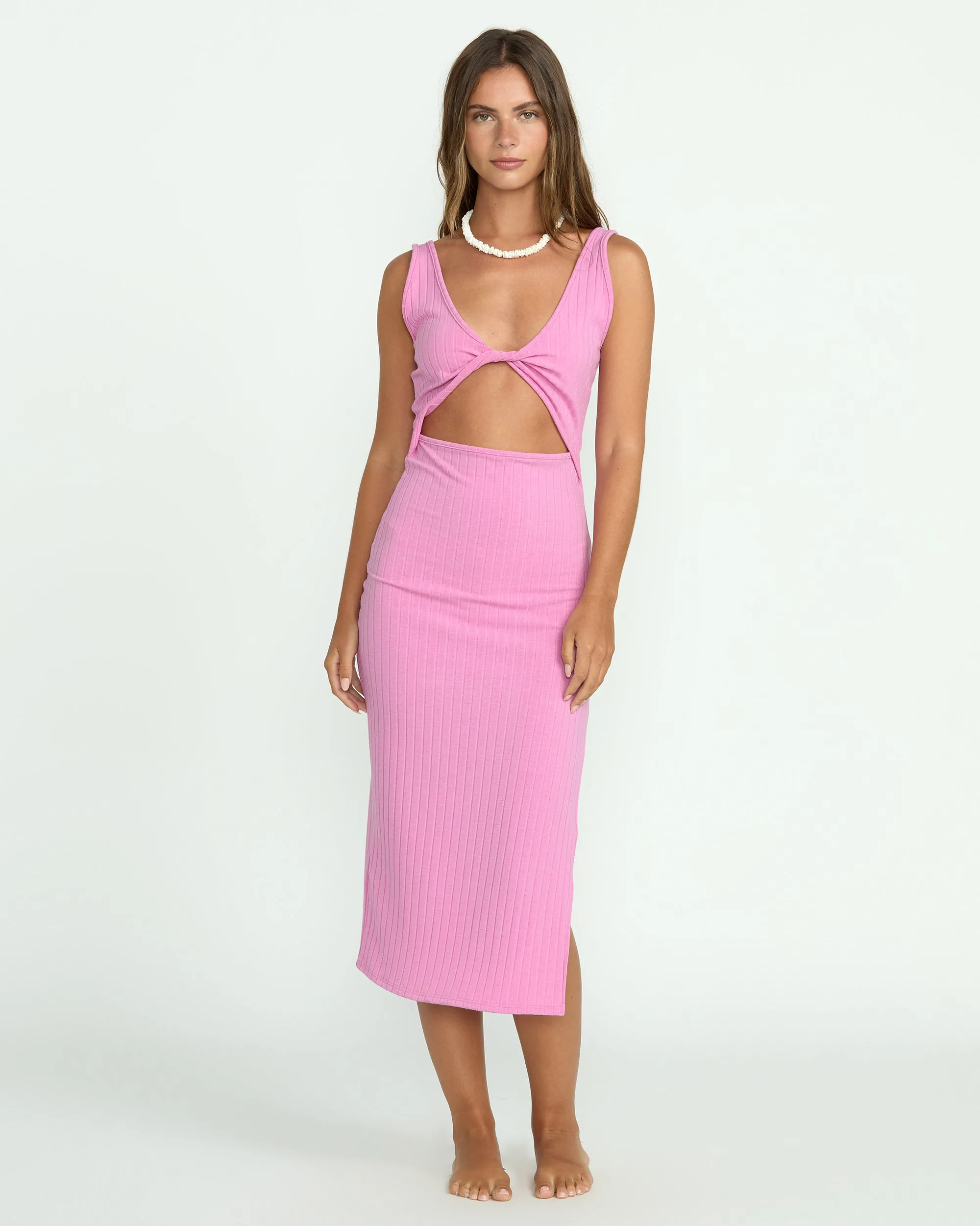 Take A Look Dress - Bright Rose Billabong