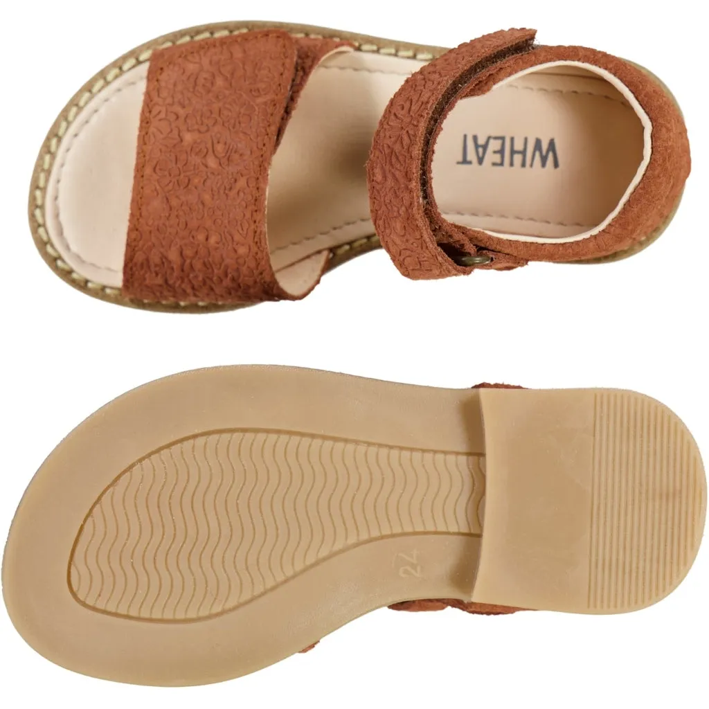 Tasha sandal - amber brown Wheat