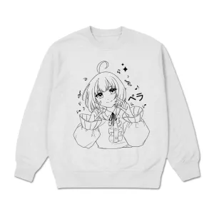 Thinkerbella Melody Crewneck (White)