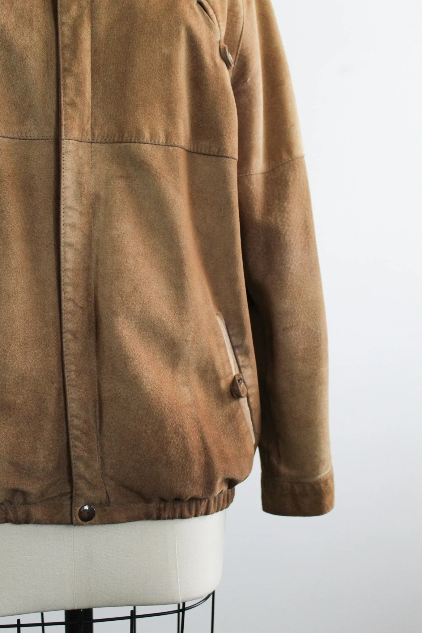 tobacco suede bomber 1919 Vintage