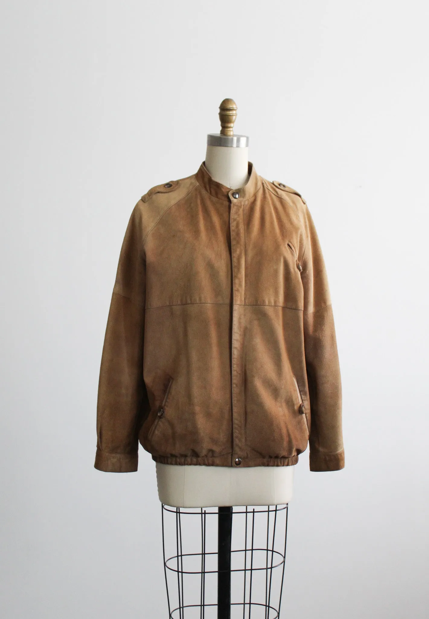 tobacco suede bomber 1919 Vintage