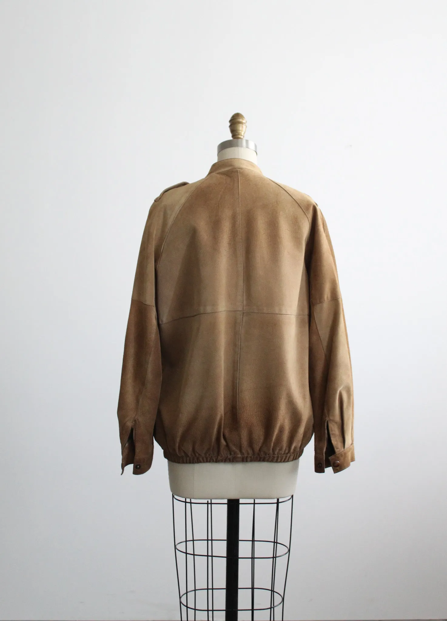 tobacco suede bomber 1919 Vintage