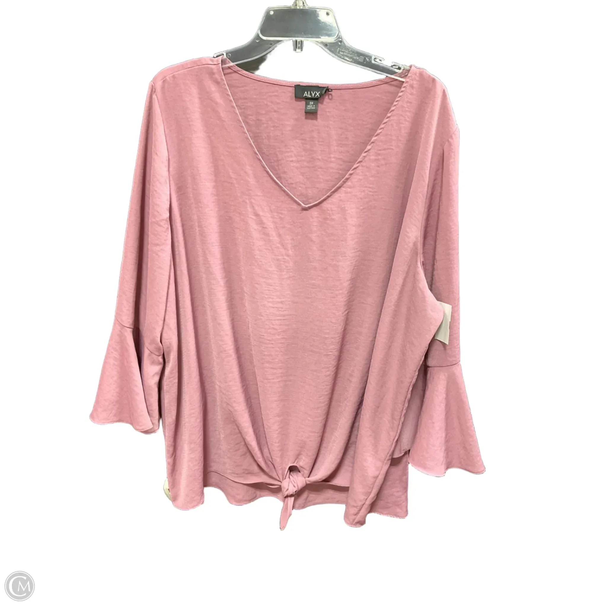 Top 3/4 Sleeve By Alyx In Mauve, Size: 3x