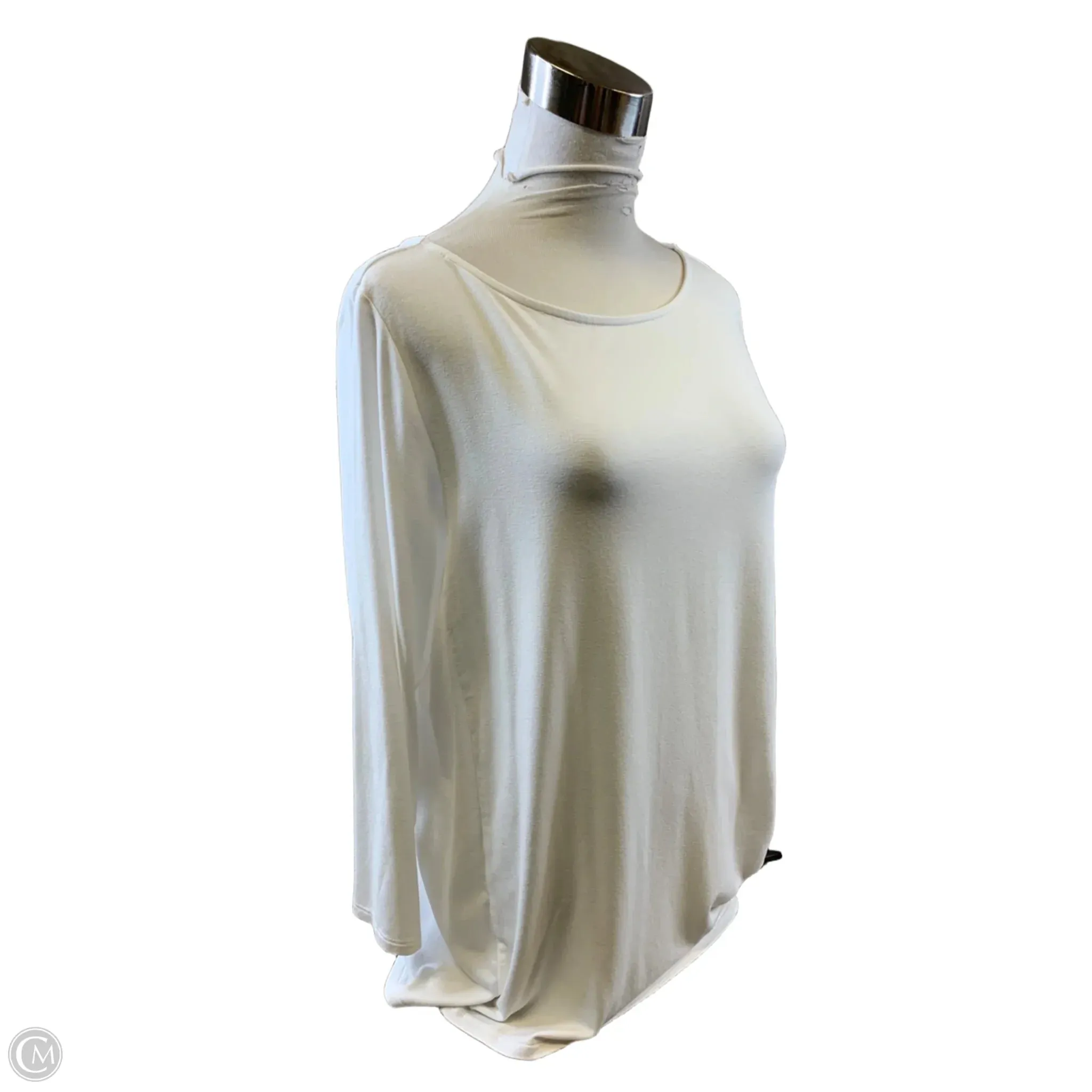 Top Long Sleeve Basic By J. Jill In White, Size: M